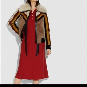 ISO coach shearling bomber jacket